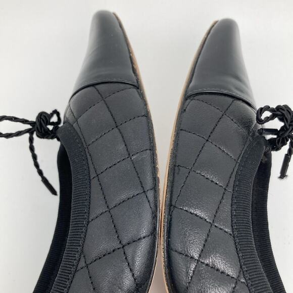 Paul Mayer Attitudes Womens Black Quilted Patent Pointed Shoes Size 7 1/2 B - Picture 9 of 13